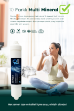 12 Litre Pompalı 15 Aşama Multi Mineralli 80 GPD Su Arıtma Cihazı HMAXB4512P - Görsel 6