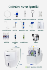 12 Litre Pompalı 15 Aşama Multi Mineralli 80 GPD Su Arıtma Cihazı HMAXB4512P - Görsel 7