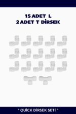 15 L 2 T Quick Filtre Bağlantı Dirseği - Görsel 2