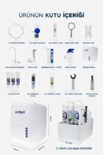 8 Litre Çelik Tanklı 15 Aşama Multi Mineralli Süper Membran Su Arıtma Cihazı HMAXB3510 - Görsel 8