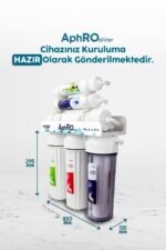 Aphro 6 Filtreli Standart Membranlı 9 Litre Çelik Tanklı Açık Kasa Su Arıtma Cihazı - 0024 - Görsel 2