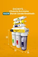 Dionys 7 Filtreli 80 GPD Hmax Membranlı 9 Litre Çelik Tanklı Açık Kasa Su Arıtma Cihazı - 0029 - Görsel 3