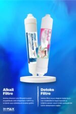 H-max 75 Gpd HMAX Membranlı Açık Kasa Su Arıtma Çift Karbonlu 8'li Filtre Seti - 0044 - Görsel 5