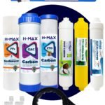 H-max 75 Gpd HMAX Membranlı Açık Kasa Su Arıtma Çift Karbonlu 8'li Filtre Seti - 0044