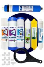 H-max 75 Gpd HMAX Membranlı Açık Kasa Su Arıtma Çift Karbonlu 8'li Filtre Seti - 0044
