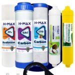 H-max 75 Gpd Membranlı Açık Kasa Su Arıtma Çift Karbonlu 6'lı Filtre Seti - 0038
