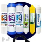 H-max 75 Gpd Membranlı Açık Kasa Su Arıtma Çift Karbonlu 7'li Filtre Seti - 0041