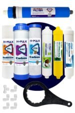 H-max 90 GPD Süper Membranlı Açık Kasa Su Arıtma Çift Karbonlu 7'li Filtre Seti - 0043