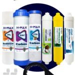 H-max 90 GPD Süper Membranlı Açık Kasa Su Arıtma Çift Karbonlu 8'li Filtre Seti - 0046
