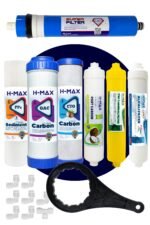 H-max 90 GPD Süper Membranlı Açık Kasa Su Arıtma Çift Karbonlu 8'li Filtre Seti - 0046