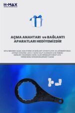 H-max Açık Kasa  Çift Karbonlu Su Arıtma 4'lü Filtre Seti - 0034 - Görsel 4