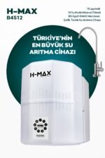 HMAX B4512 Modeli 12 Litre 15 Aşama Su Arıtma Cihazı 80 Gpd Membran