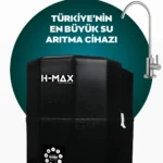 HMAX S4512 Modeli 12 Litre 15 Aşama Su Arıtma Cihazı 80 Gpd Membran