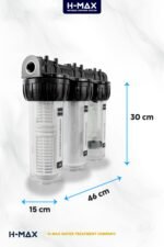 Proper Tortu, Klor Ve Kireç Önleyici 10 Inç 3lü Daire Girişi Arıtma Cihazı - 0032 - Görsel 3