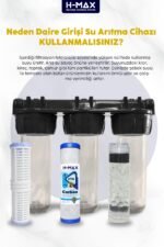 Proper Tortu, Klor Ve Kireç Önleyici 10 Inç 3lü Daire Girişi Arıtma Cihazı - 0032 - Görsel 2