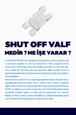 Su Arıtma Cihazları Için Quick Girişli Shut Off Valf Vana - 0099 - Görsel 2