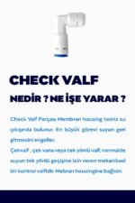 Su Arıtma Cihazları Için Quick Girişli Check Valf Vana - 0098 - Görsel 2