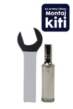 Su Arıtma Cihazları İçin Montaj Kiti - Tezgah Delme Ucu Aparatı, Hat Alma Anahtarı- Granit delme