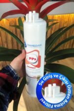 Üstten Giriş ve Çıkışlı, Çift Çubuklu Su Arıtma Cihazı Filtresi 75 Gpd Membranlı 7'li Filtre Seti - Görsel 2