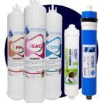 Üstten Giriş ve Çıkışlı, Çift Çubuklu Su Arıtma Cihazı Filtresi 75 Gpd Membranlı 5'li Set