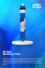 Üstten Giriş ve Çıkışlı, Çift Çubuklu Su Arıtma Cihazı Filtresi 80 Gpd H-MAX Membranlı 5'li Set - Görsel 5